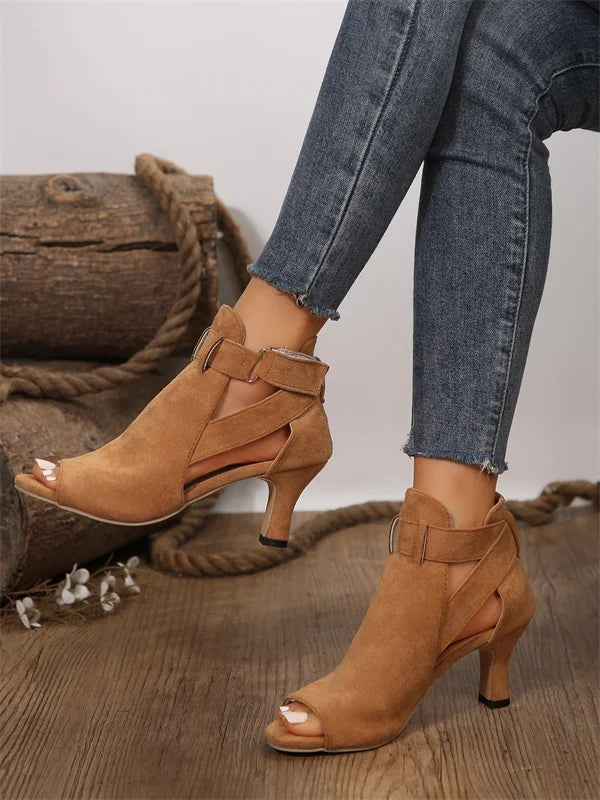 Fish Mouth Front Style High Heels Women Summer Shoes