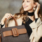 Big Belted Large Capacity Elegant Handbags