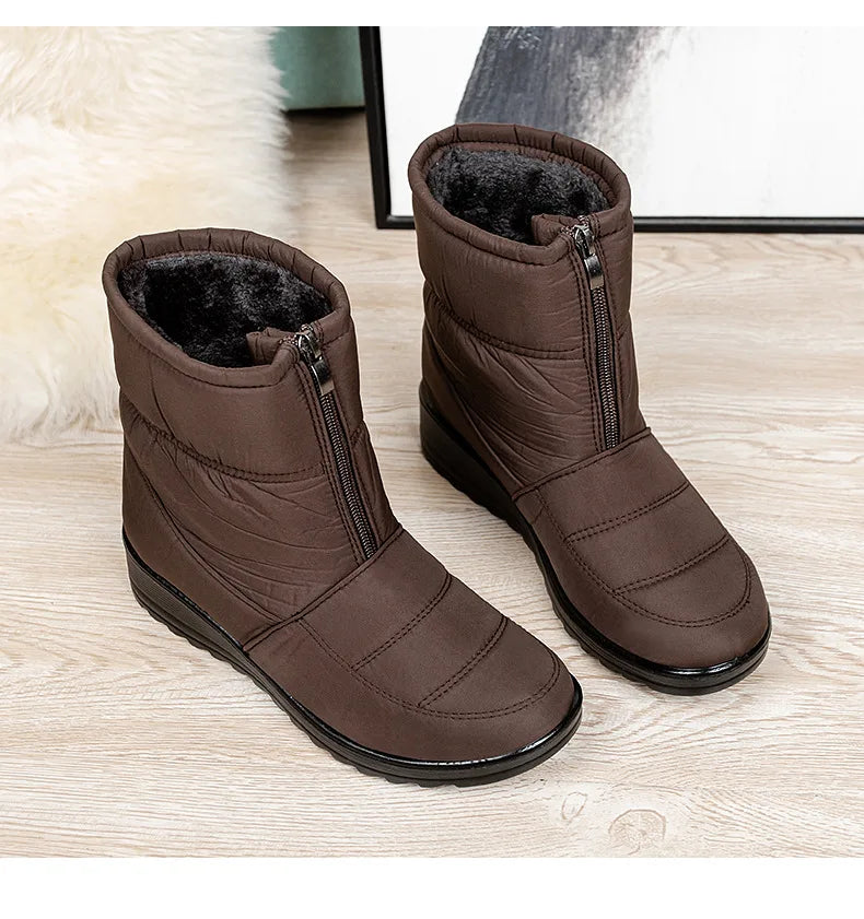 Womens Winter Front Up Zipper Cool Boots