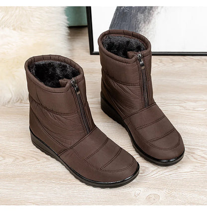 Womens Winter Front Up Zipper Cool Boots