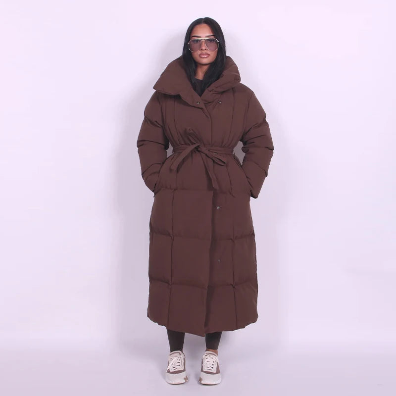 2025 New Womens Winter Parka Thick Warm Hooded Down Cotton Coat Loose Puffer Jacket Windproof Snow Overcoat With Pockets