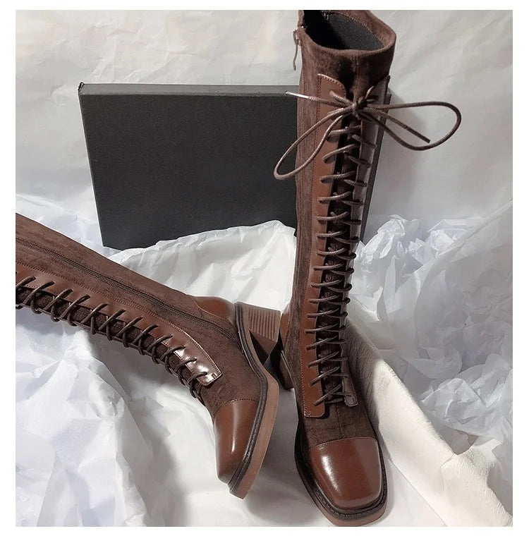 Women Classic Style High Quality Lace Up Boots