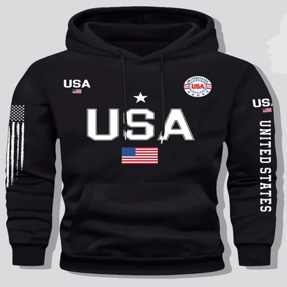 Womens Usa Flag National Hoodies