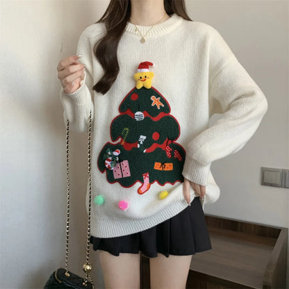 Christmas Themed Casual Sweater For Women