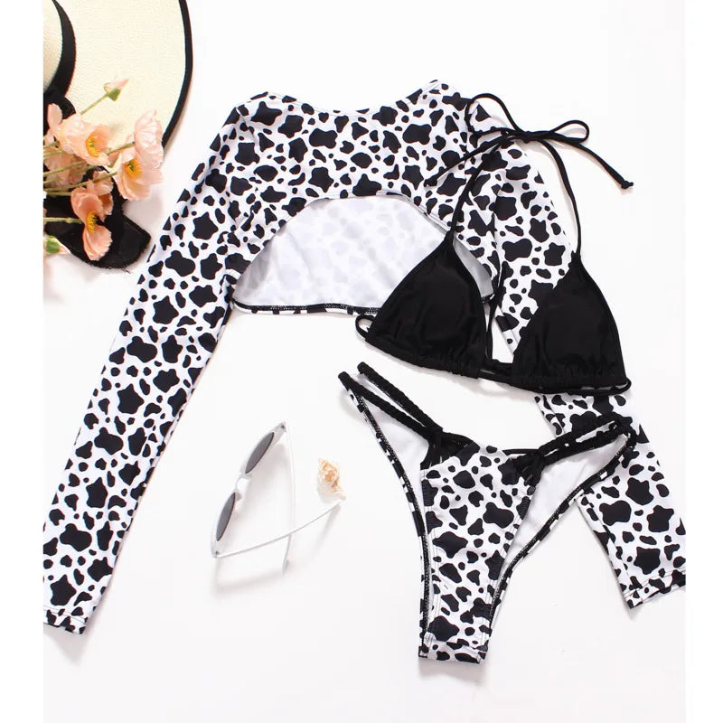 Bold Poolside Glam - Trendy Animal Print Swim Inspo