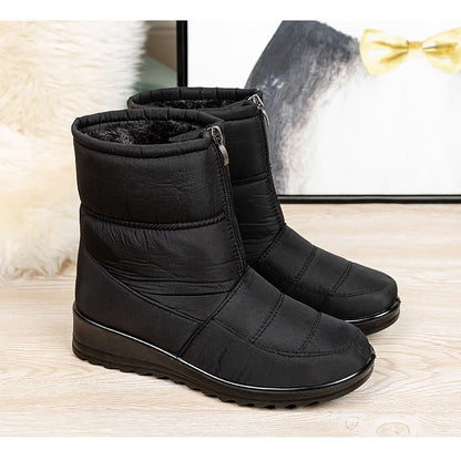 Womens Winter Front Up Zipper Cool Boots