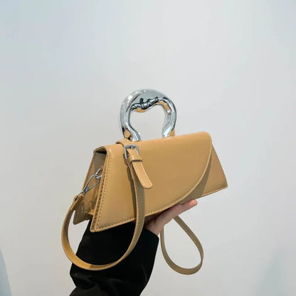 Womens Large Pu Leather Tote Bag Stylish Square Shoulder Crossbody Handbag