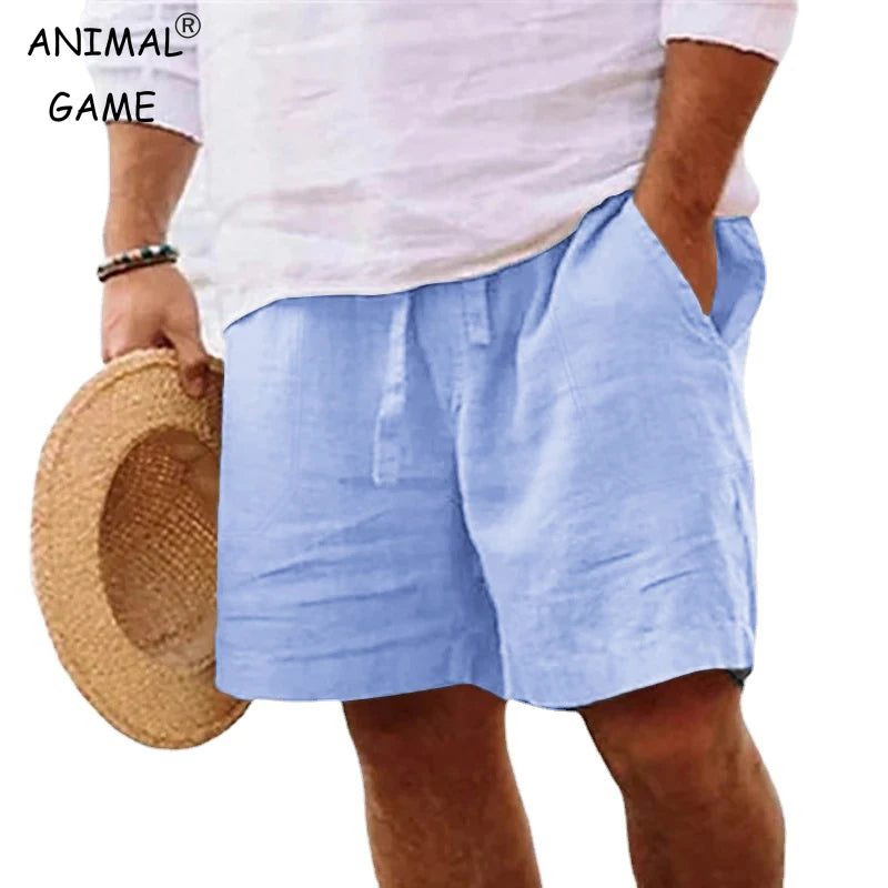 Mens Above Knee Cotton Jean Shorts
