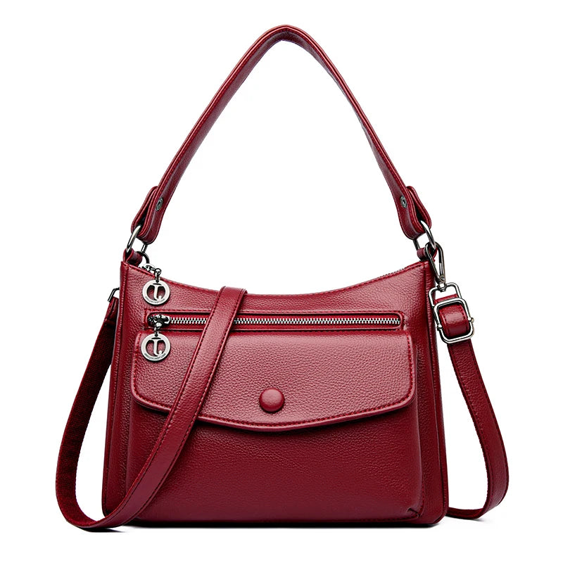 Womens Retro Leather Tote Bags