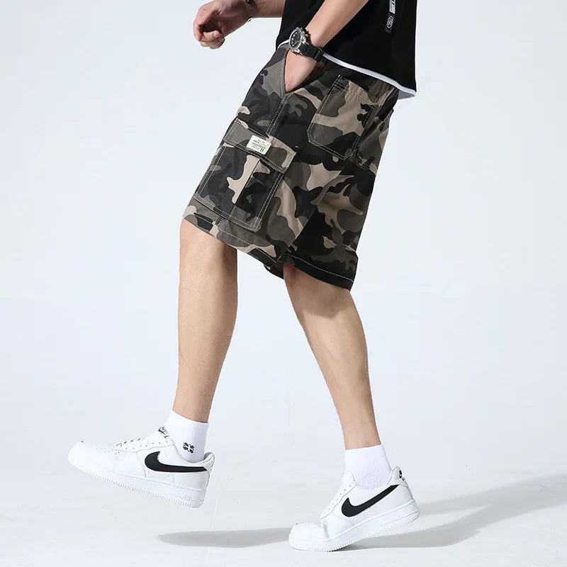 Casual Summer Style Mens Cotton Camouflage Shorts