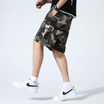 Casual Summer Style Mens Cotton Camouflage Shorts