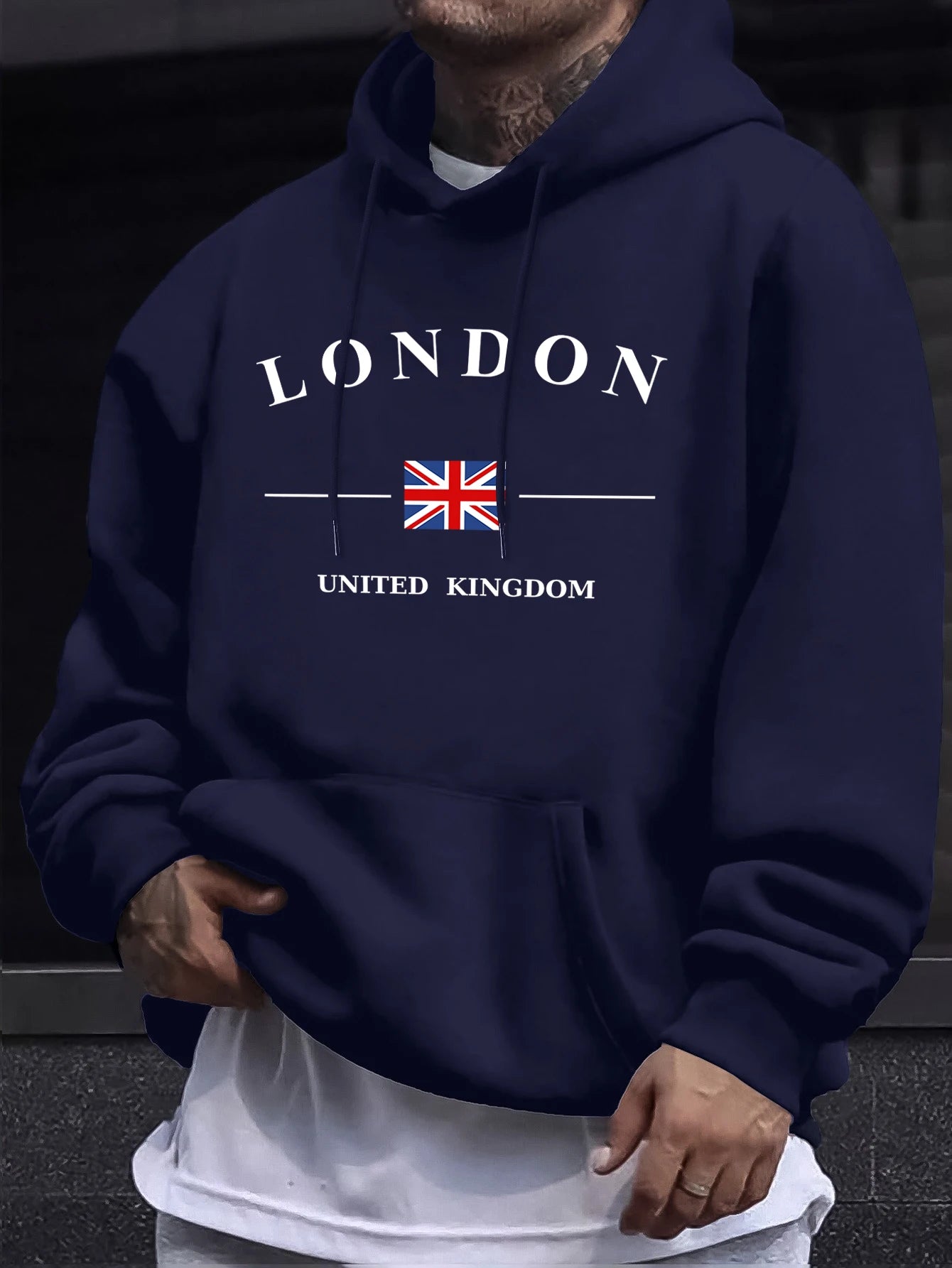 London Letter Flag Printed Crop Top