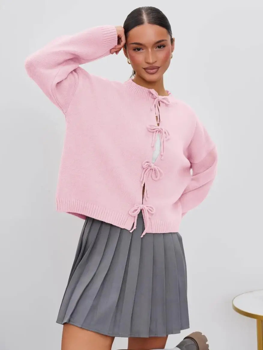 Women Autumn Open Stitch Cardigans