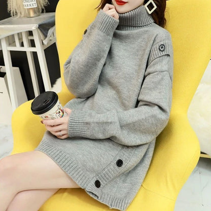 Womens Turtleneck Long Oversized Sweaters