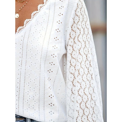 Transparent Spring Style Loose Casual Blouses