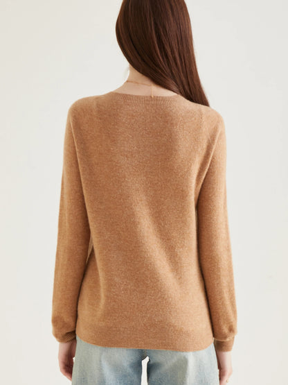 100% Merino Wool Knit Cardigan for Women – Timeless Vintage Style