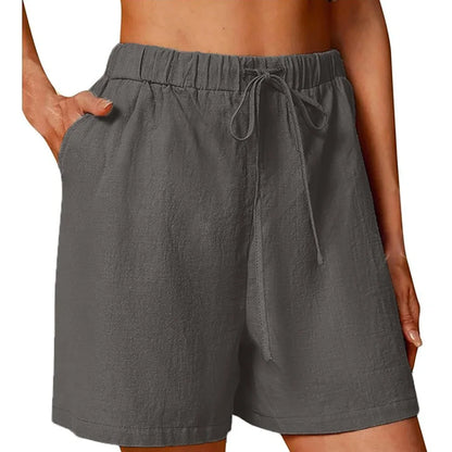 Coastal Aesthetic - Effortless Linen Shorts Vacation Outfit