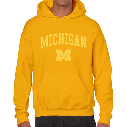 Michigan University Hoodie – Hip Hop Fleece Streetwear Unisex Pullover