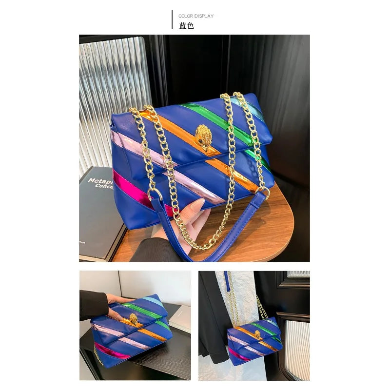 Genuine Leather Luxury Shiny Designer Messenger Bags