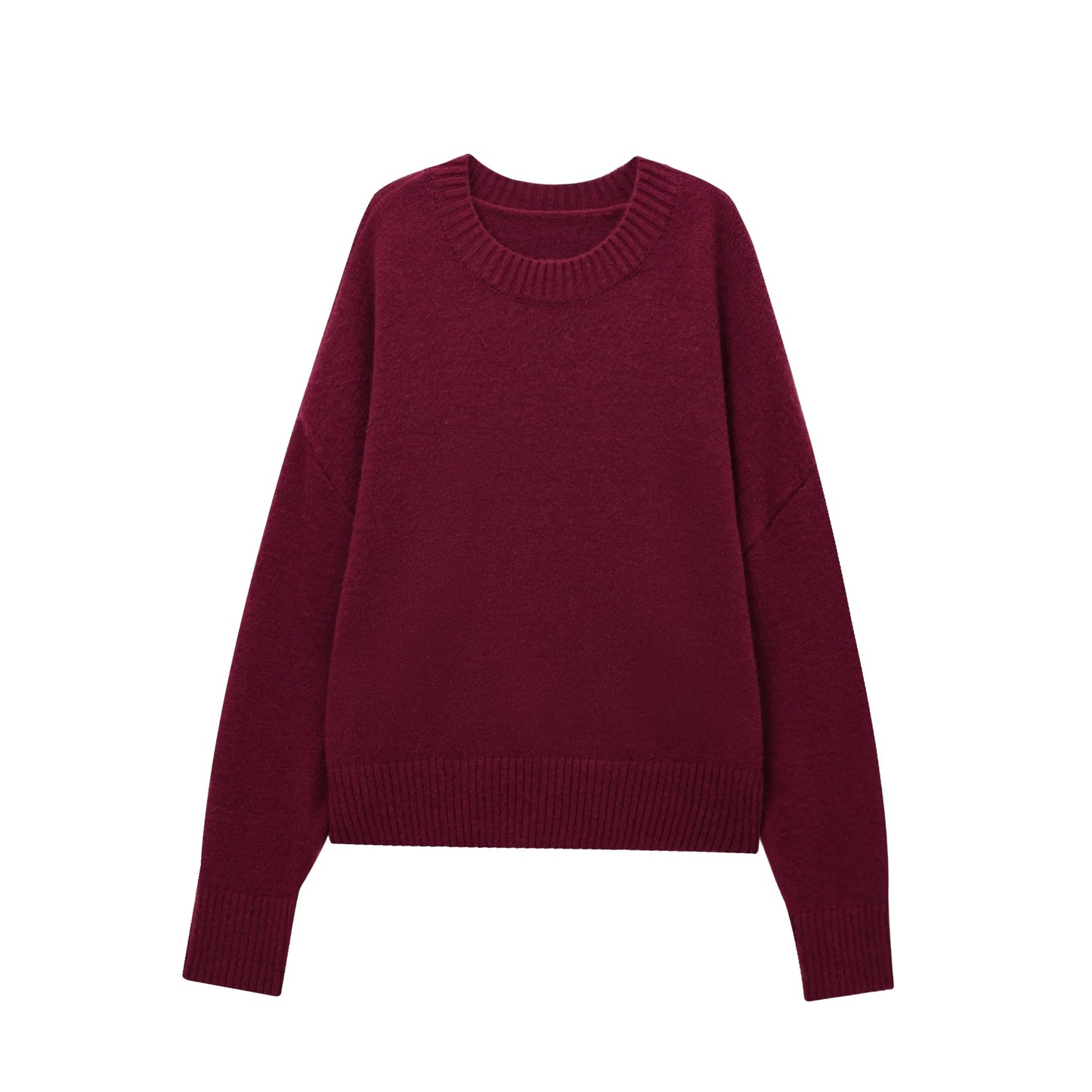 Casual Simple Solid Women Sweaters