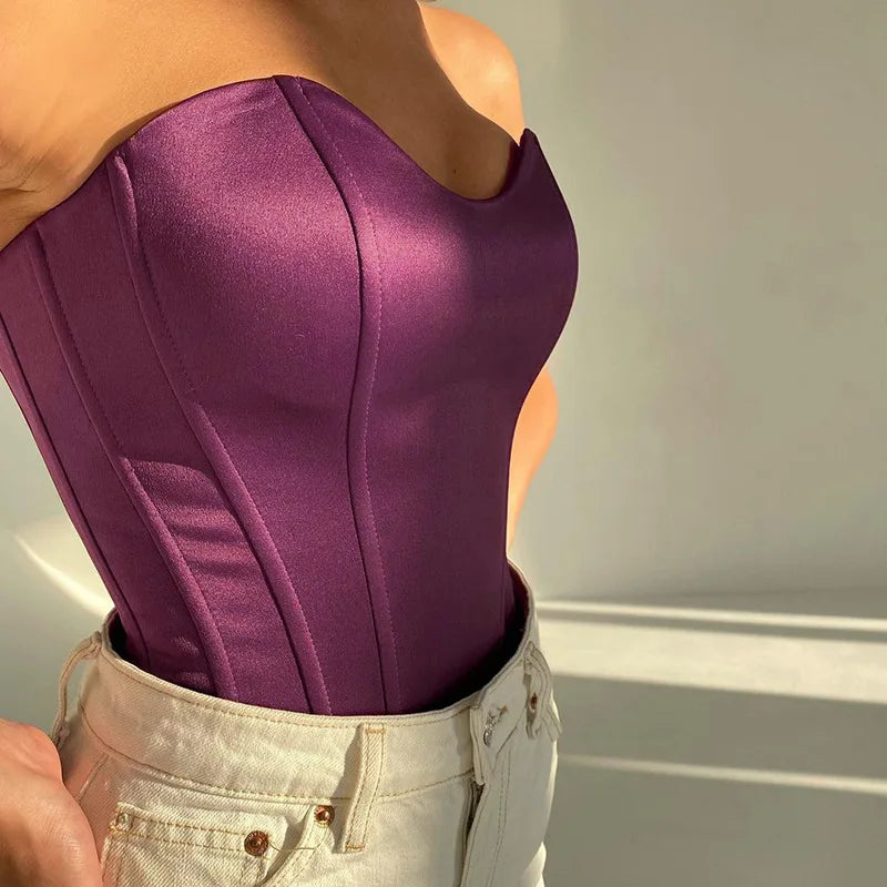 Sleek Silhouette: Bodycon Seamless Tube Top