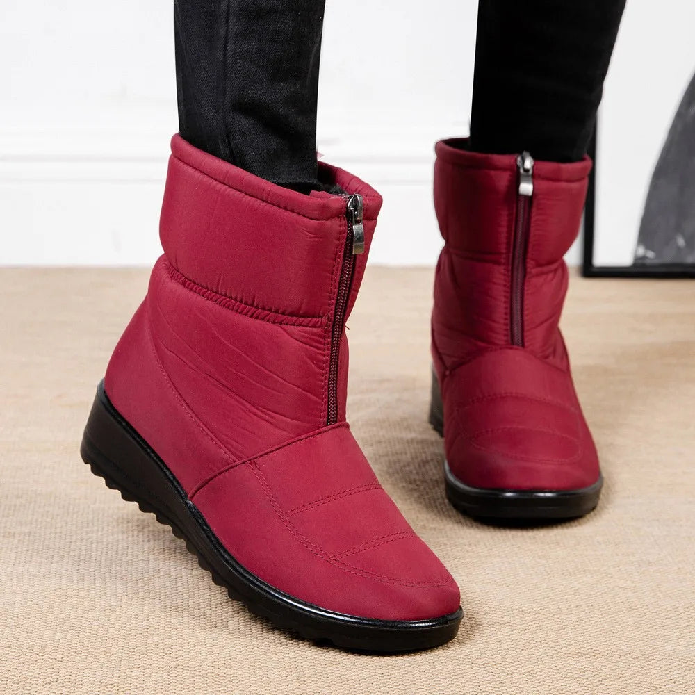 Womens Winter Front Up Zipper Cool Boots