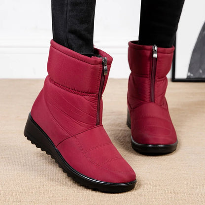 Womens Winter Front Up Zipper Cool Boots