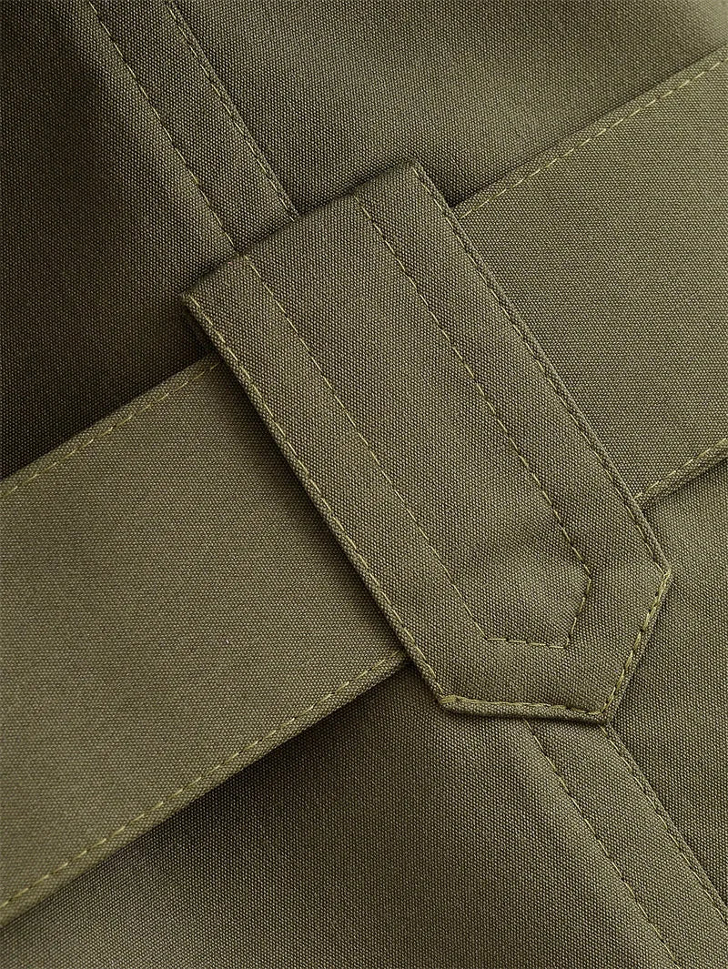 Long Belted Women Trench Coat