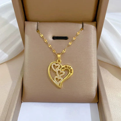 Heart Shaped All Pearl Necklace