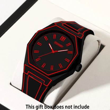 Minimalist Silicone Strap Quartz Watches Casual Sporty Style