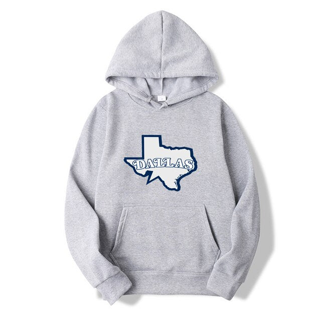 Dallas State Printed Unisex Warm Winter Hoodies