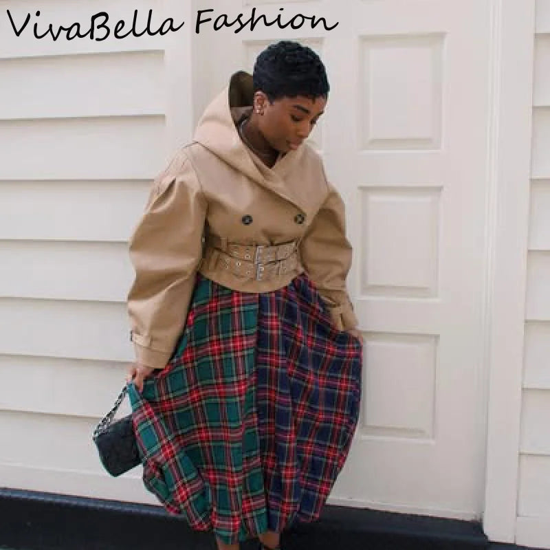 Oversize Long Single Breasted Womens Trench Coat