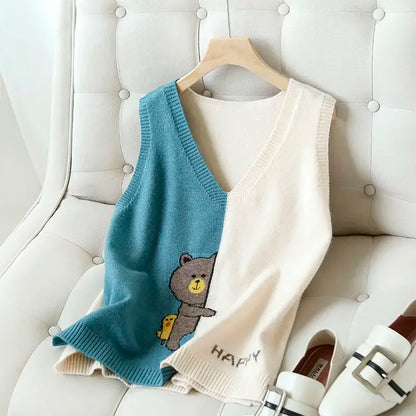 Womens Cross Tied V Neck Oversized Sweaters