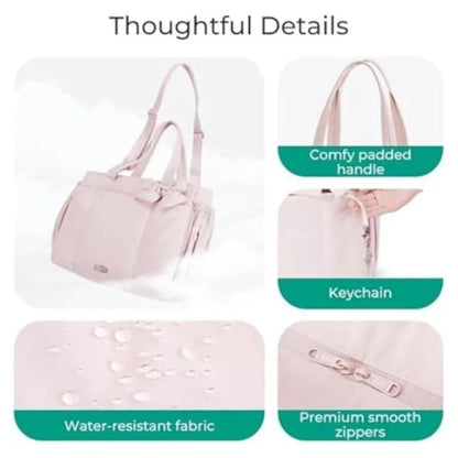 Chic Puffer Tote Bag with Bow Detail