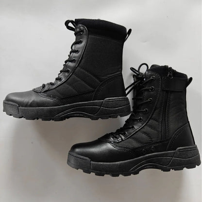 Tactical Boots Men Special Force Desert Combat Boots Outdoor Hiking Ankle Shoes Work Safety Boots