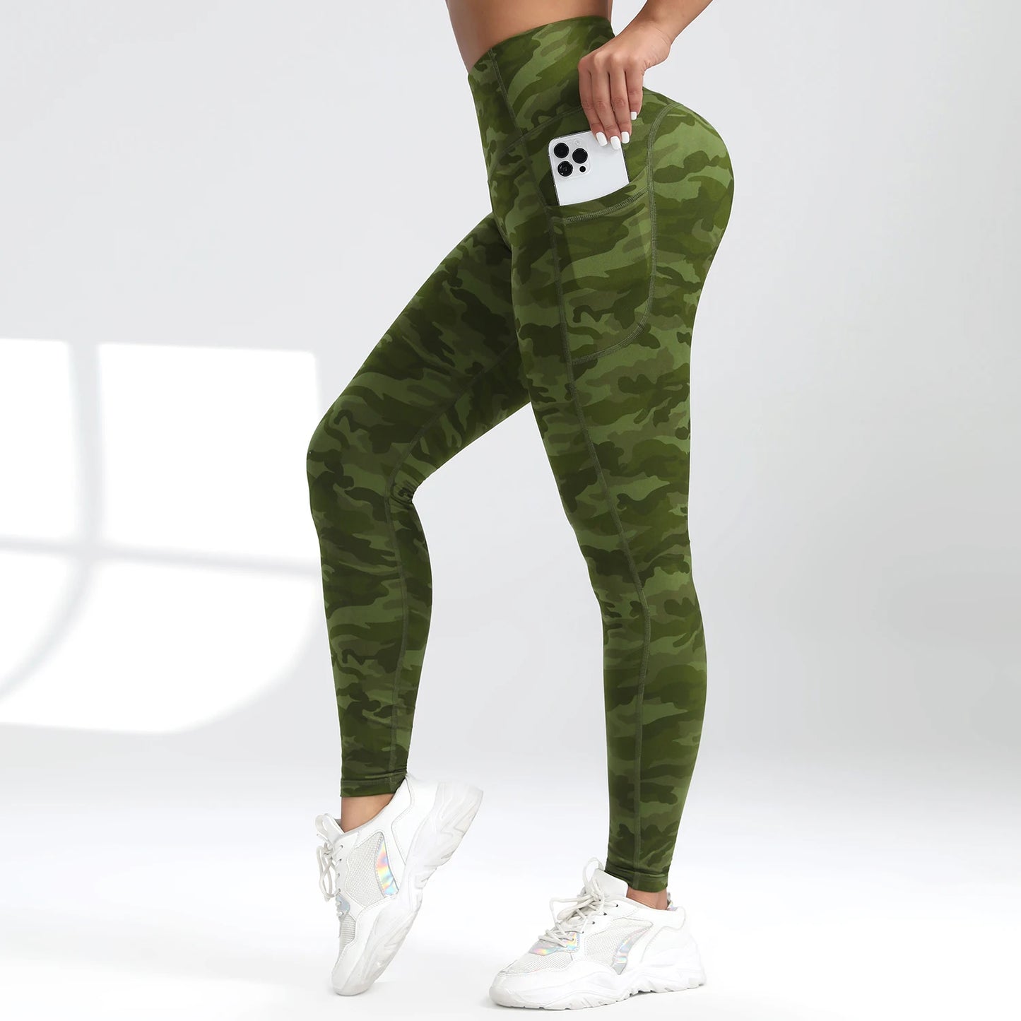 High Waist Camouflage Pants