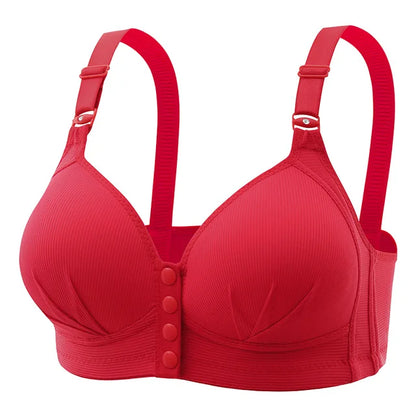 New Large Size Front Buckle Breastfeeding Bra