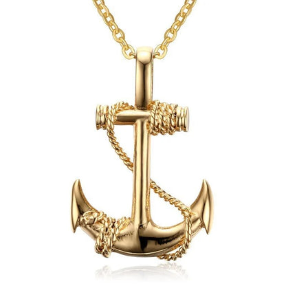 Sailor Style Stainless Steel Anchor Necklaces