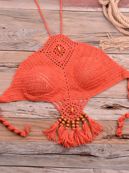 Womens Crochet Micro Brazilian Bikini Tops