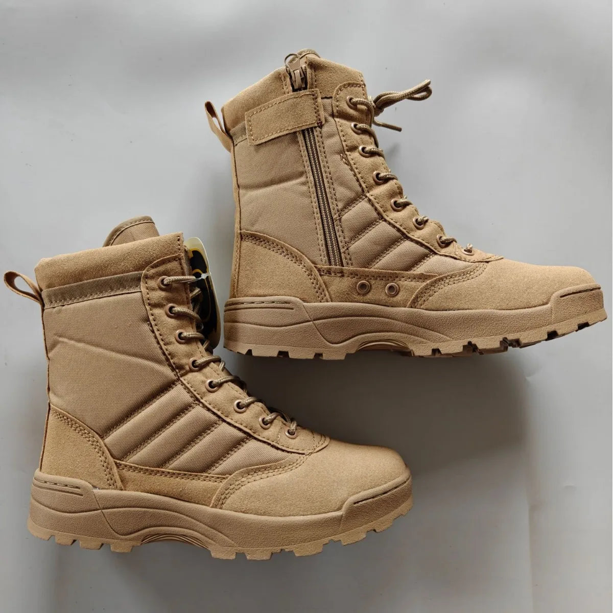 Tactical Boots Men Special Force Desert Combat Boots Outdoor Hiking Ankle Shoes Work Safety Boots