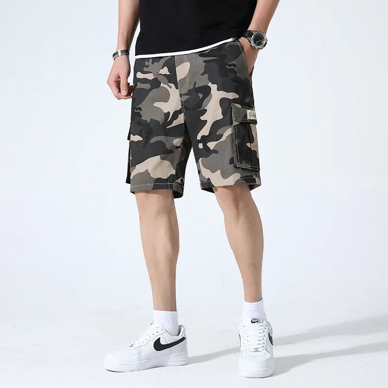 Casual Summer Style Mens Cotton Camouflage Shorts
