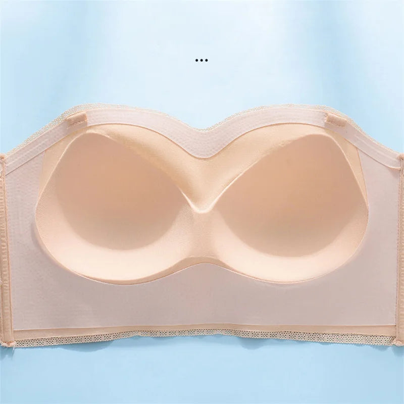 Strapless Front Closure Push Up Bra For Women