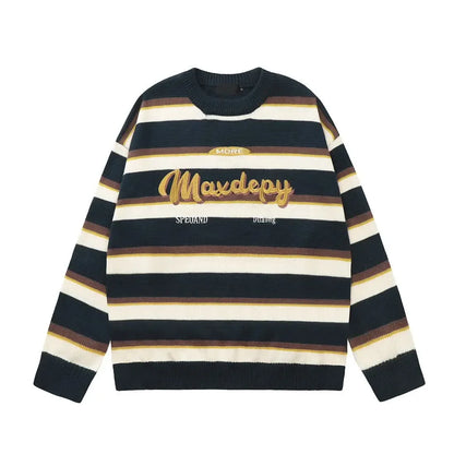 Urban Harmony Striped Pullover