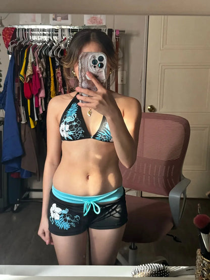 African Backless Style Sexy One Piece Women Bikini Bathing Suits