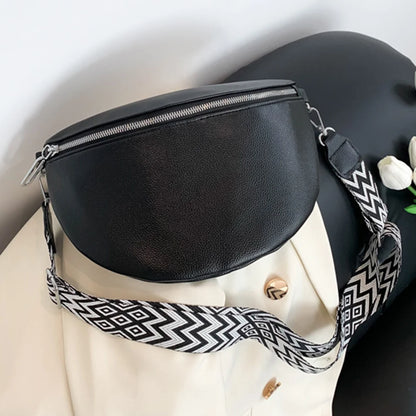 Women Zip Up Soft Messenger Bags