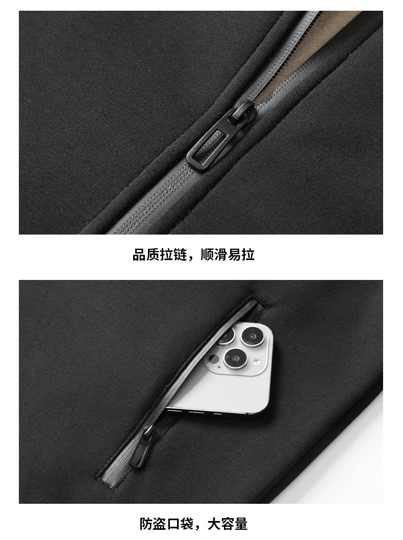 Lamb Cashmere Hoodie Pant Warmy Tracksuit Sets For Men Women