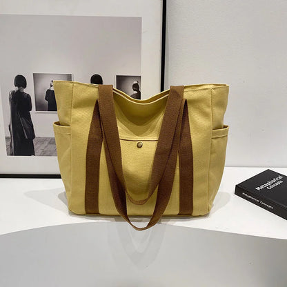 London Books Women Canvas Shoulder Tote Bag