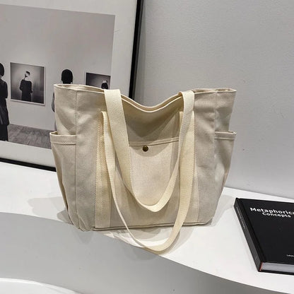 London Books Women Canvas Shoulder Tote Bag