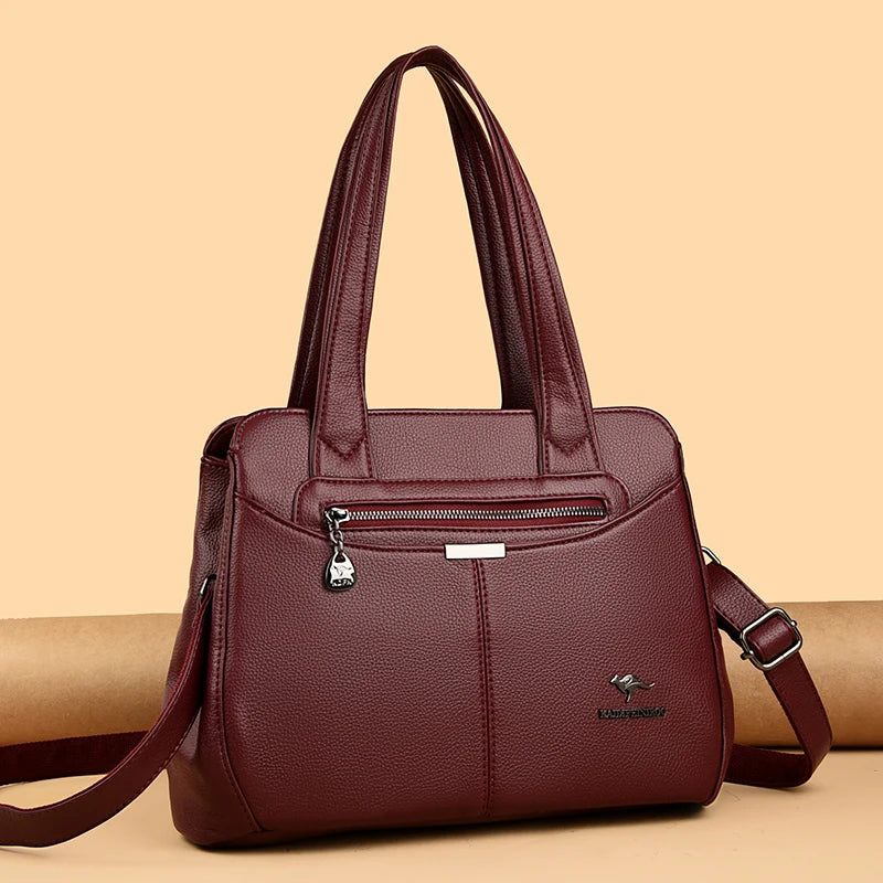 High Quality Womens Soft Leather Shoulder Bags