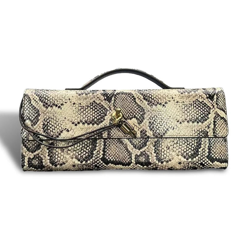 Luxury Snake Skin Style Designer Handbags For Women